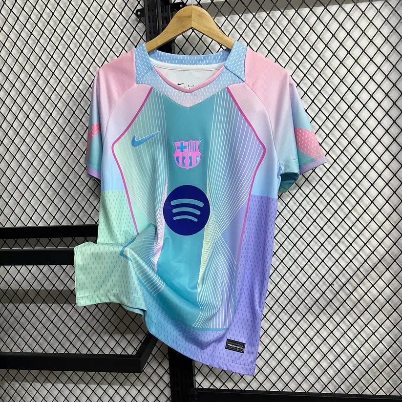 2025/2026 Barcelona Special Edition Chemise de football dégradée rose bleu FootXStore